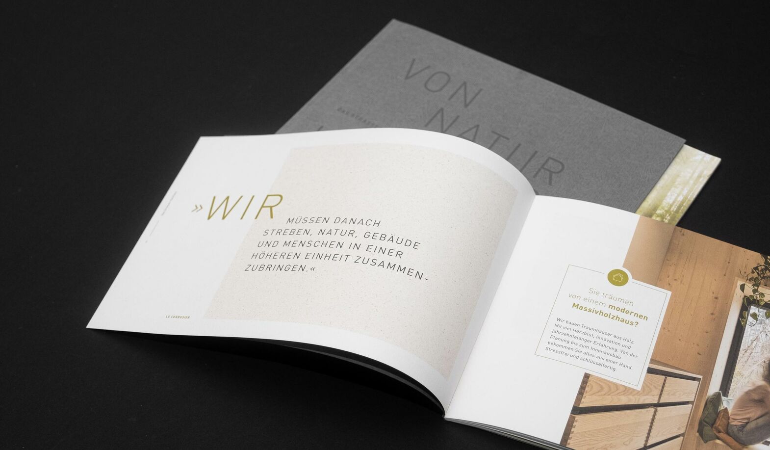 Imagebroschüre – Corporate Design für Holzbau Strasser