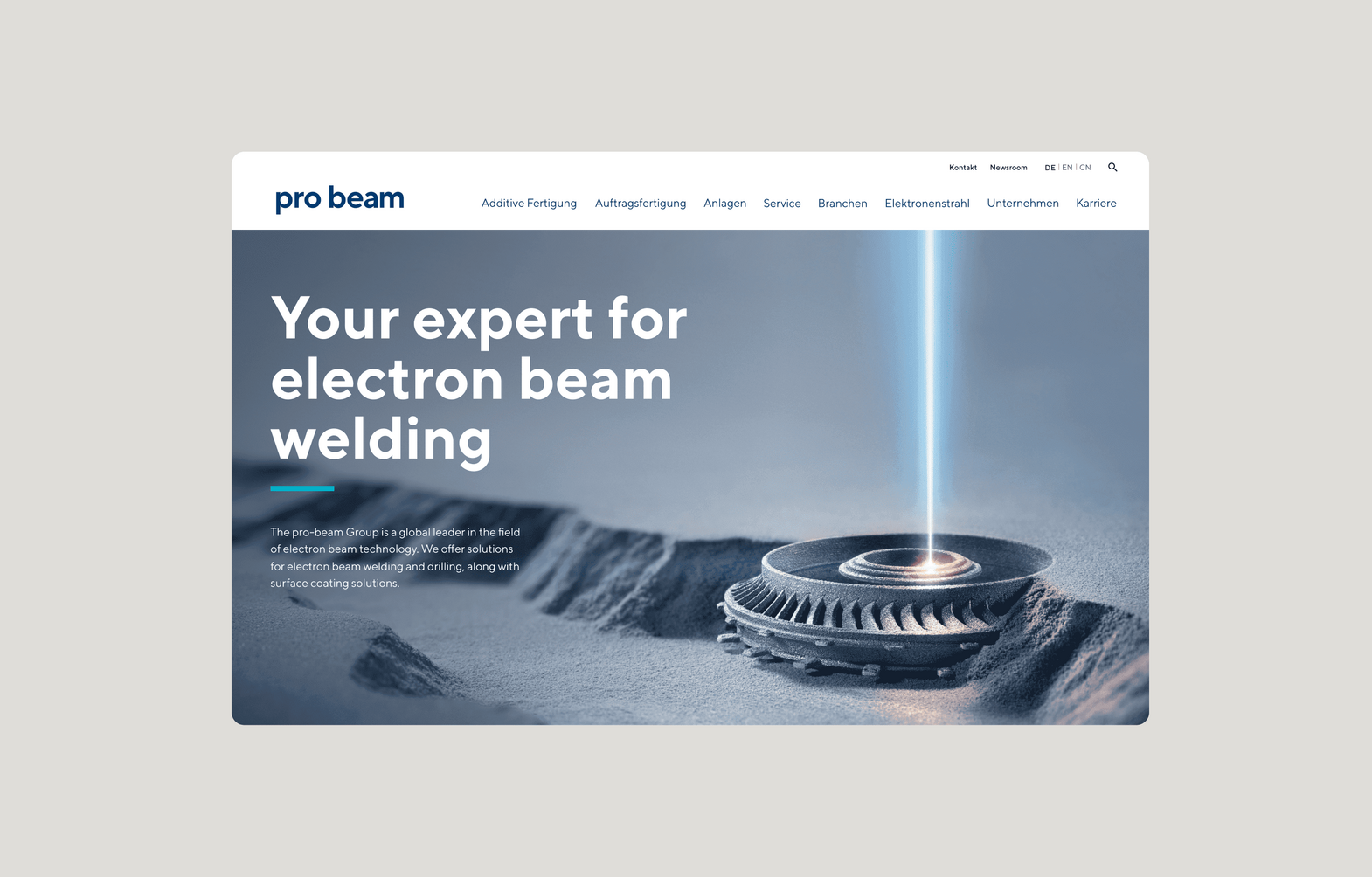 Website – Digital Design für pro-beam