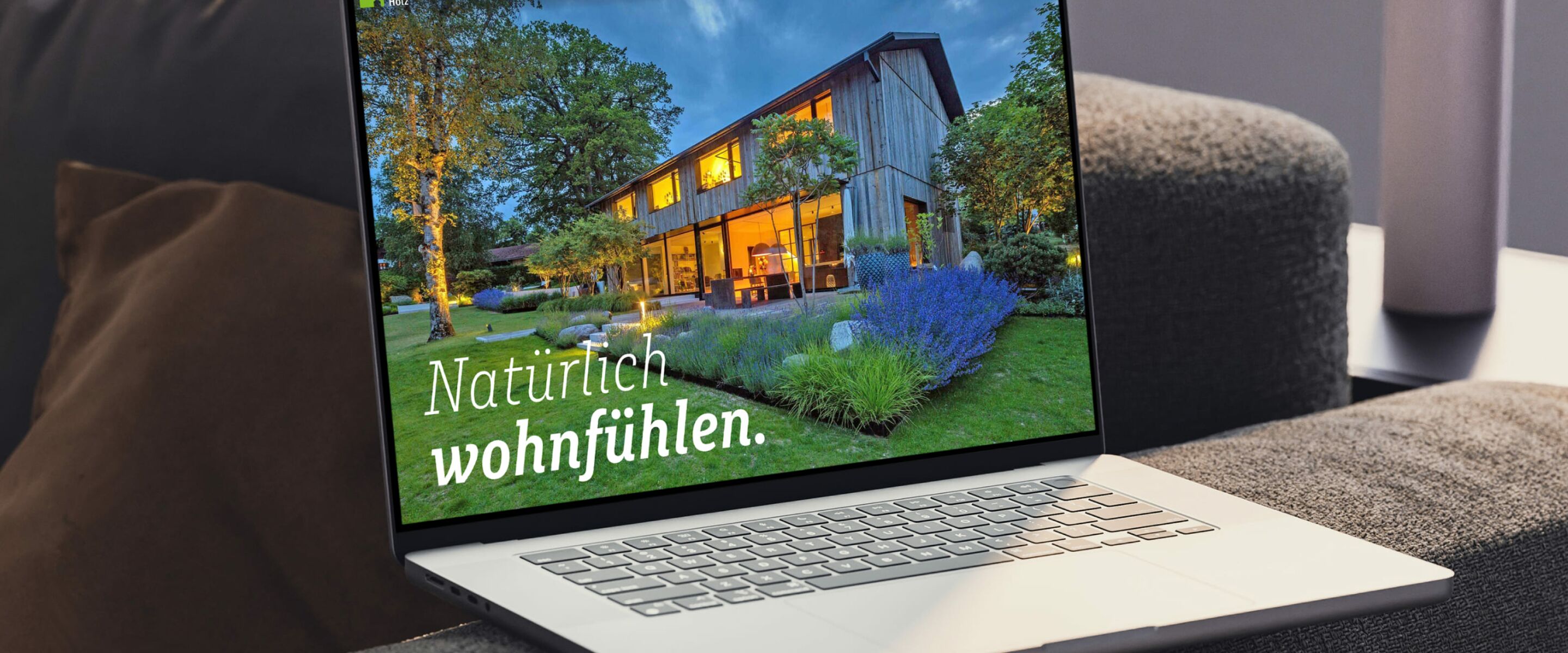 Desktop-Ansicht – Webdesign für Lebensraum Holz