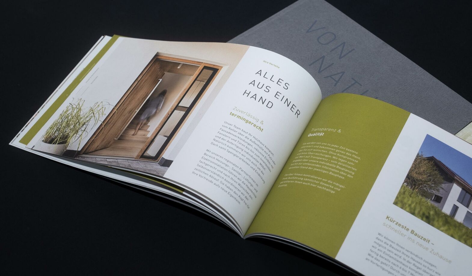 Imagebroschüre – Corporate Design für Holzbau Strasser