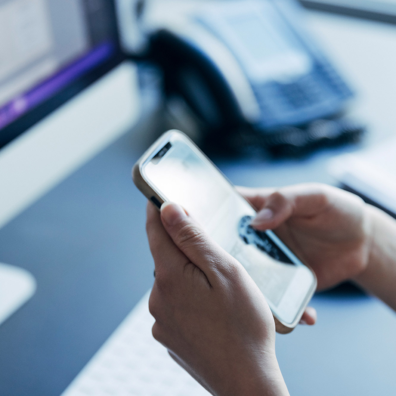 Prüfen des Designs am Smartphone